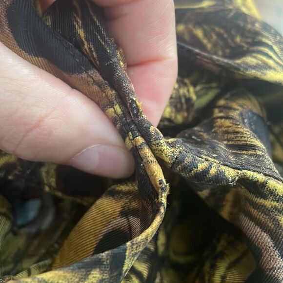 Milly Silk Peacock Feather Print Tie Neck Tank Top Blouse 2 - Picture 5 of 9